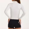 Soft Active Zip-Up Jacket in Ivory