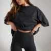 Soft Cotton Biker Shorts in Black
