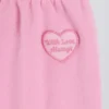Soft Cotton Jersey Mid-Rise Wide-Leg Joggers in Baby Pink