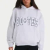 Soft Cotton Jersey Oversized Hoodie in Heather Grey