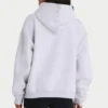 Soft Cotton Jersey Oversized Hoodie in Heather Grey
