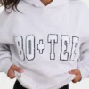 Soft Cotton Jersey Oversized Hoodie in Heather Grey
