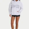 Soft Cotton Jersey Oversized Hoodie in Heather Grey