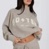 Soft Knit Oversized Jumper in Beige