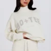 Soft Knit Oversized Jumper in Ivory