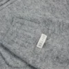 Soft Knit Zip-Up Cropped Hoodie in Grey