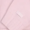 Soft Knit Zip-Up Cropped Hoodie in Soft Pink