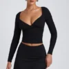 Solene Modal A-Line Mini Skort in Black