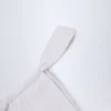 Solsona Ruched Thong Bikini Bottoms in White
