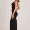Soreia Modal Square Neck Maxi Dress in Black