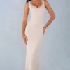 Sorelle Modal Lace-Trim Midaxi Dress in Ivory