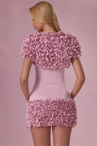 Soretta Cropped Bolero  in Blush Pink