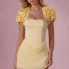 Soretta Cropped Bolero  in Butter Yellow