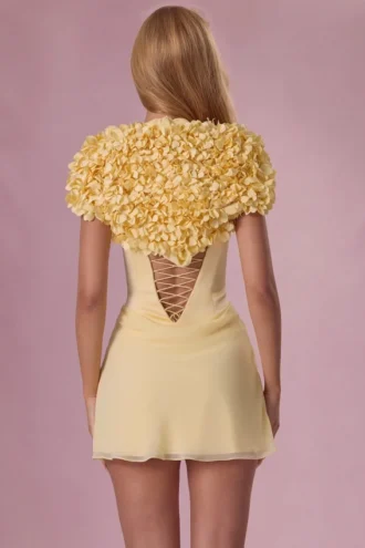 Soretta Cropped Bolero  in Butter Yellow