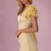 Soretta Cropped Bolero  in Butter Yellow