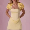 Soretta Cropped Bolero  in Butter Yellow