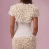 Soretta Cropped Bolero  in Ivory