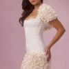 Soretta Cropped Bolero  in Ivory