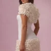 Soretta Cropped Bolero  in Ivory