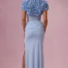 Soretta Cropped Bolero  in Powder Blue