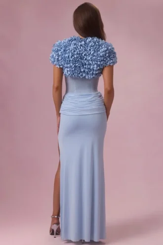 Soretta Cropped Bolero  in Powder Blue