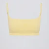 Square-Neck Bralette in Lemon