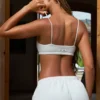 Square-Neck Bralette in Light Grey