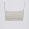 Square-Neck Bralette in Light Grey