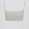 Square-Neck Bralette in Light Grey