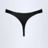 St Barts Hardware-Detail Thong Bikini Bottoms in Black