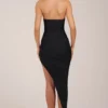 Storie Halterneck Split Hem Midaxi Dress in Black