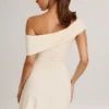 Suhana Modal Asymmetric A-Line Mini Dress in Ivory