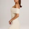 Suhana Modal Asymmetric A-Line Mini Dress in Ivory