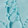 summer Lace-Up Halterneck Bodysuit in Ice Blue