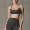 Super Sculpt Seamless Backless Sports Bra in Ash