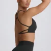 Super Sculpt Seamless Backless Sports Bra in Ash