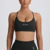 Super Sculpt Seamless Backless Sports Bra in Ash