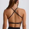 Super Sculpt Seamless Backless Sports Bra in Black