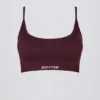 Super Sculpt Seamless Backless Sports Bra in Burgundy