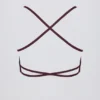Super Sculpt Seamless Backless Sports Bra in Burgundy