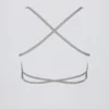 Super Sculpt Seamless Backless Sports Bra in Grey Marl