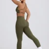 Super Sculpt Seamless Backless Sports Bra in Light Green