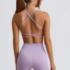 Super Sculpt Seamless Backless Sports Bra in Soft Lilac