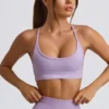 Super Sculpt Seamless Backless Sports Bra in Soft Lilac
