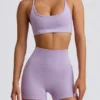 Super Sculpt Seamless Mini Shorts in Soft Lilac