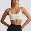 Super Sculpt Seamless Backless Sports Bra in White