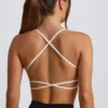 Super Sculpt Seamless Backless Sports Bra in White