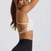 Super Sculpt Seamless Backless Sports Bra in White