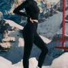 Super Sculpt Seamless Base Layer Leggings in Black