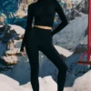 Super Sculpt Seamless Base Layer Leggings in Black
